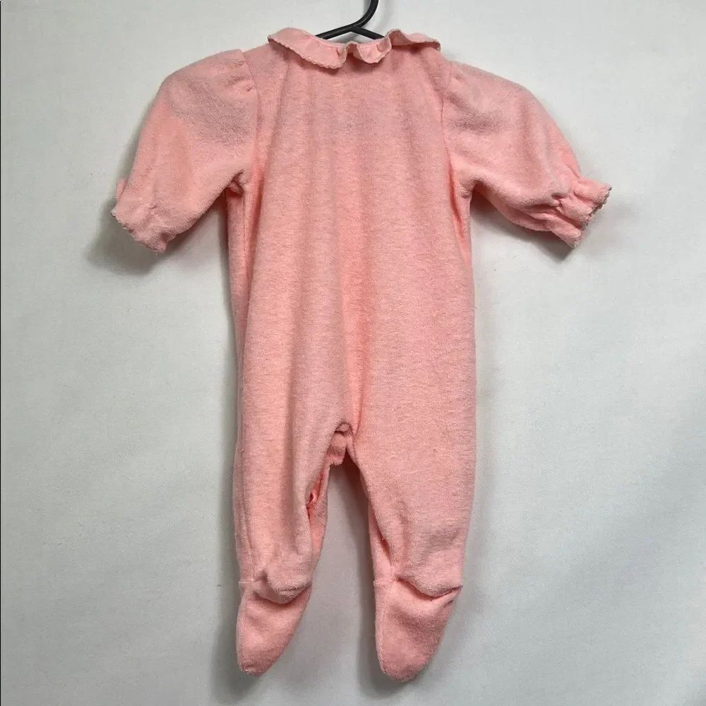 Carter’s Vintage pink Terrycloth snap up sleep and play - Picture 7 of 11